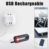USB Recharge LED Flashlight Work Light Keychain Flashlight for Police Shoulder Clip Lights Warning Flashing Light Outdoor Lamp