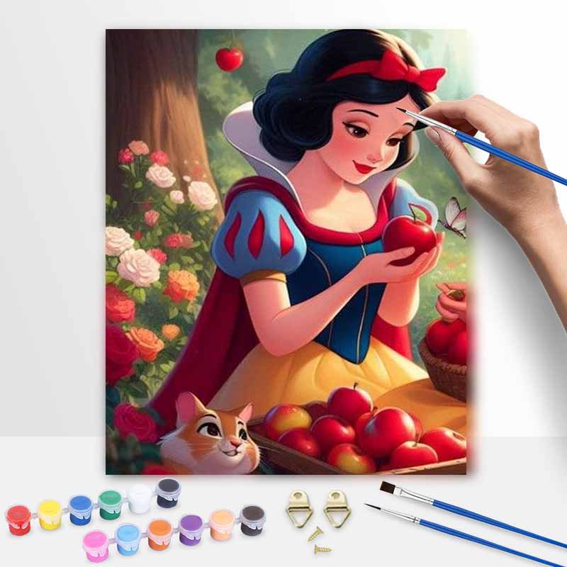Disney Snow White digital oil painting diy coloring handpainted filling home decoration gift artistic canvas wall art crafts for home