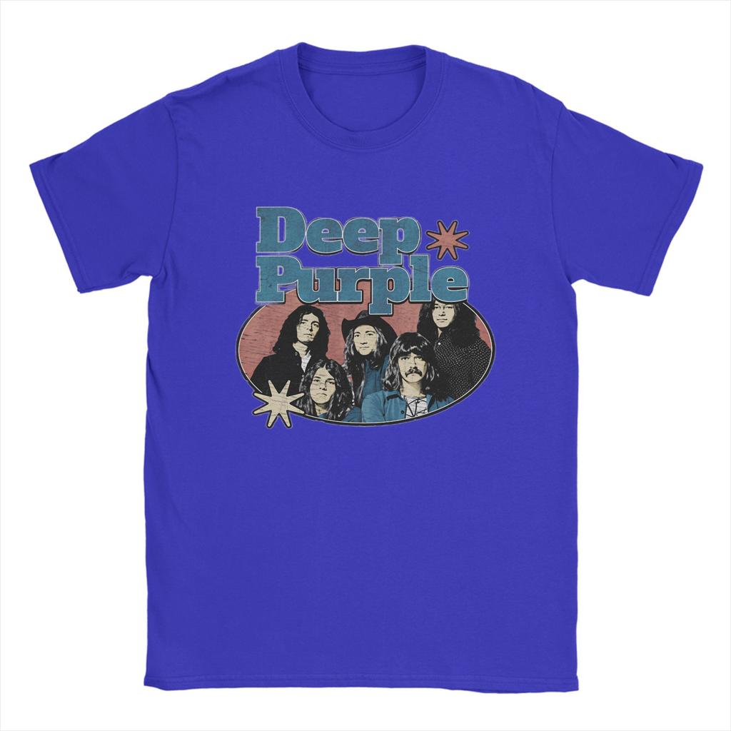 Band Deep Purple Art T Shirt Summer  Pure Cotton TShirts For Adult Harajuku Casual Tshirt ShortSleeved Vintage Clothes