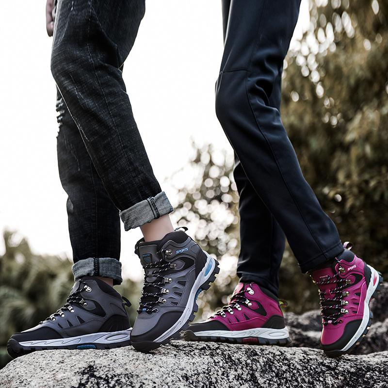 Модные мужские зимние ботинки, теплые плюшевые мужские зимние ботинки, кожаные водонепроницаемые мужские повседневные кроссовки, походные ботинки для активного отдыха, рабочая обувь