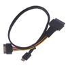 1 шт. DIY аксессуары Oculink Pcie Pci-Express Sff-8611 X4 4I к Dual Sff-8639 U.2 U.3 Ssd Data Active Cable 50 см 75 см