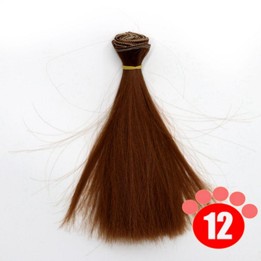 1PC Hot Synthetic Fiber High-temperature Wire DIY Dolls Accessories Doll Wigs Long Straight Wig Hair