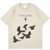 2024 Hip Hop Streetwear T Shirt Men Lost Soul Shadow Graphic TShirt Harajuku Cotton Loose Tshirt Short Sleeve Tops Tees Hipster