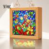 Artistic Bedtime Atmosphere Lamp DIY Acrylic Puzzle LED Night Light, Christmas Town Jigsaw Lamp, Hand Modern Home Illumination Decor Assembled