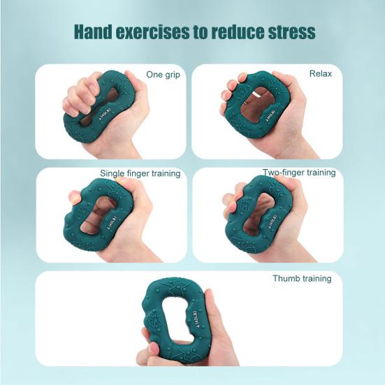 Кольцо-тренажер для силовых упражнений с силиконовой рукояткой, противоскользящее, для тренировки пальцев предплечья, усилитель хвата руки