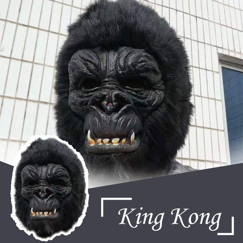 Premium Quality Halloween Cosplay Gorilla Dress Hood Mask Ideal For Spooky Party Accessories And Decorations