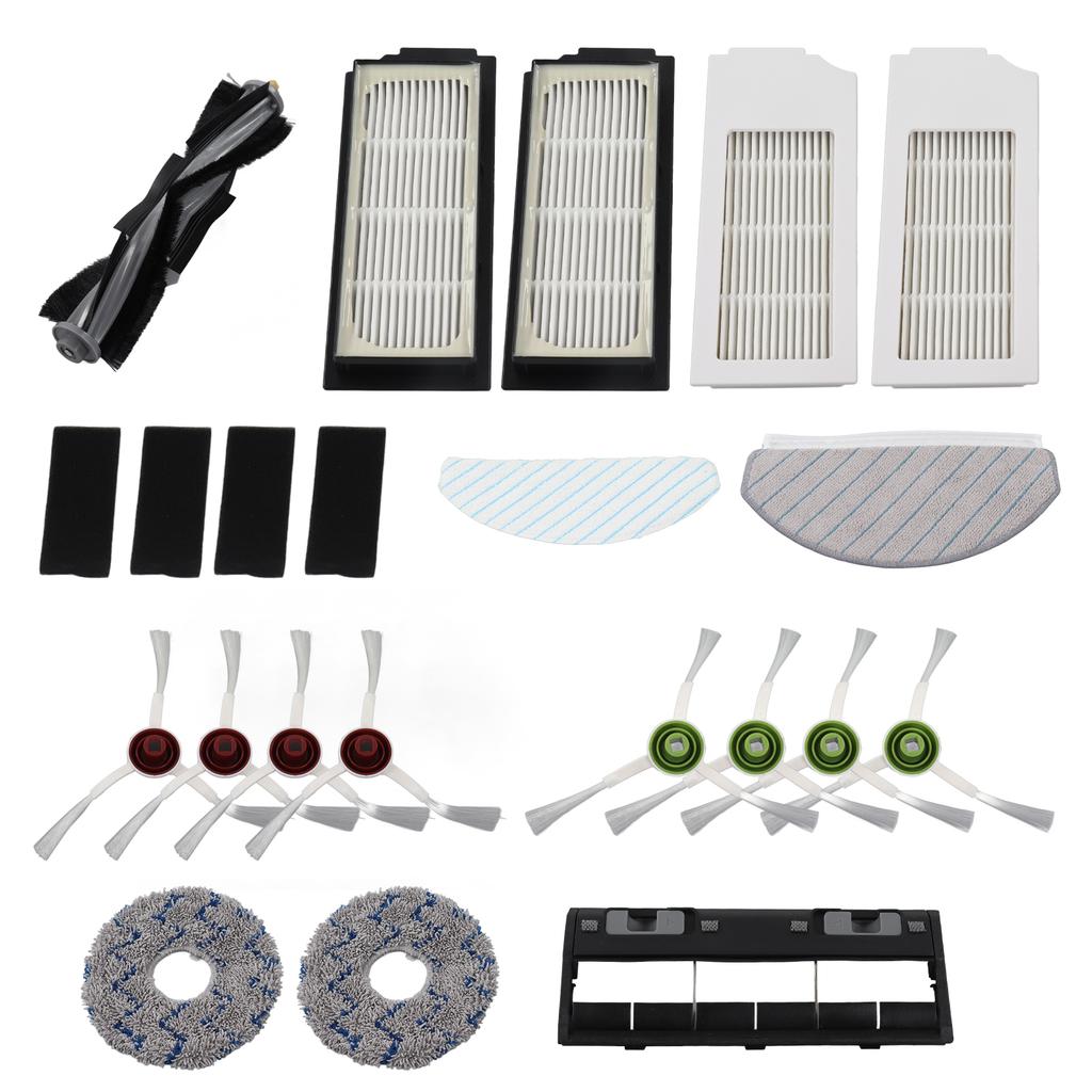 Robot Cleaner Accessory Kit Main Brush Side Brush Waved Mop Washable Mop Cloth Filter for T10