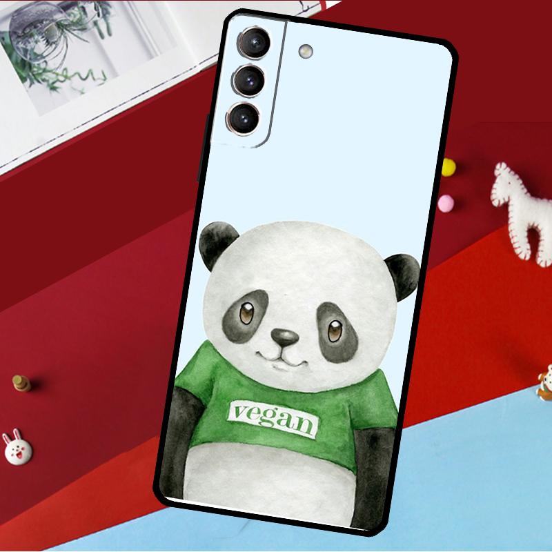 Vegan Pattern Funda For Samsung Galaxy S26 Ultra S24 S22 S23 S25 Plus S20 S21 FE S9 S10 S25 FE Phone Case