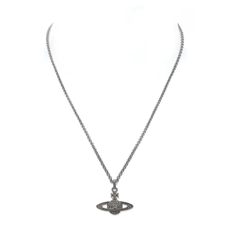 VIVIENNE WESTWOOD Латунь, Хрустальные Ожерелья Мужские Черные 63020104-02S108-CN