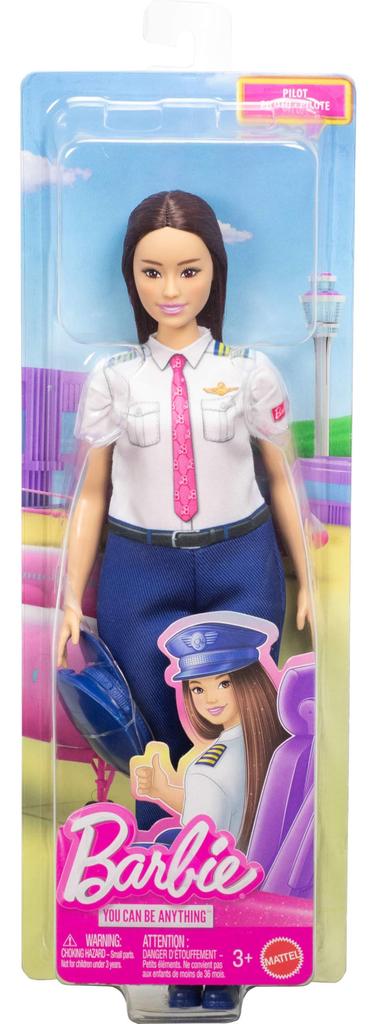 barbie Играйте с кукольным домиком Pilot для ролевых игр, возраст 3+, и с куклой Barbie JKF75! Игра в переодевание, Вверх, Синий,