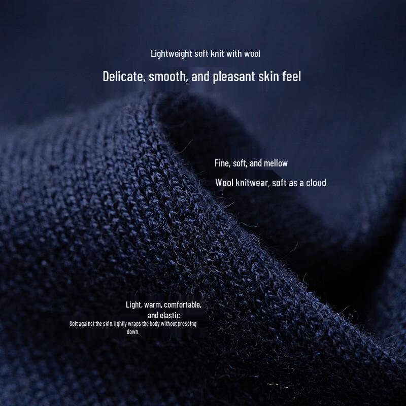 Women's American Style Round Neck Wool Blend Knit Sweater