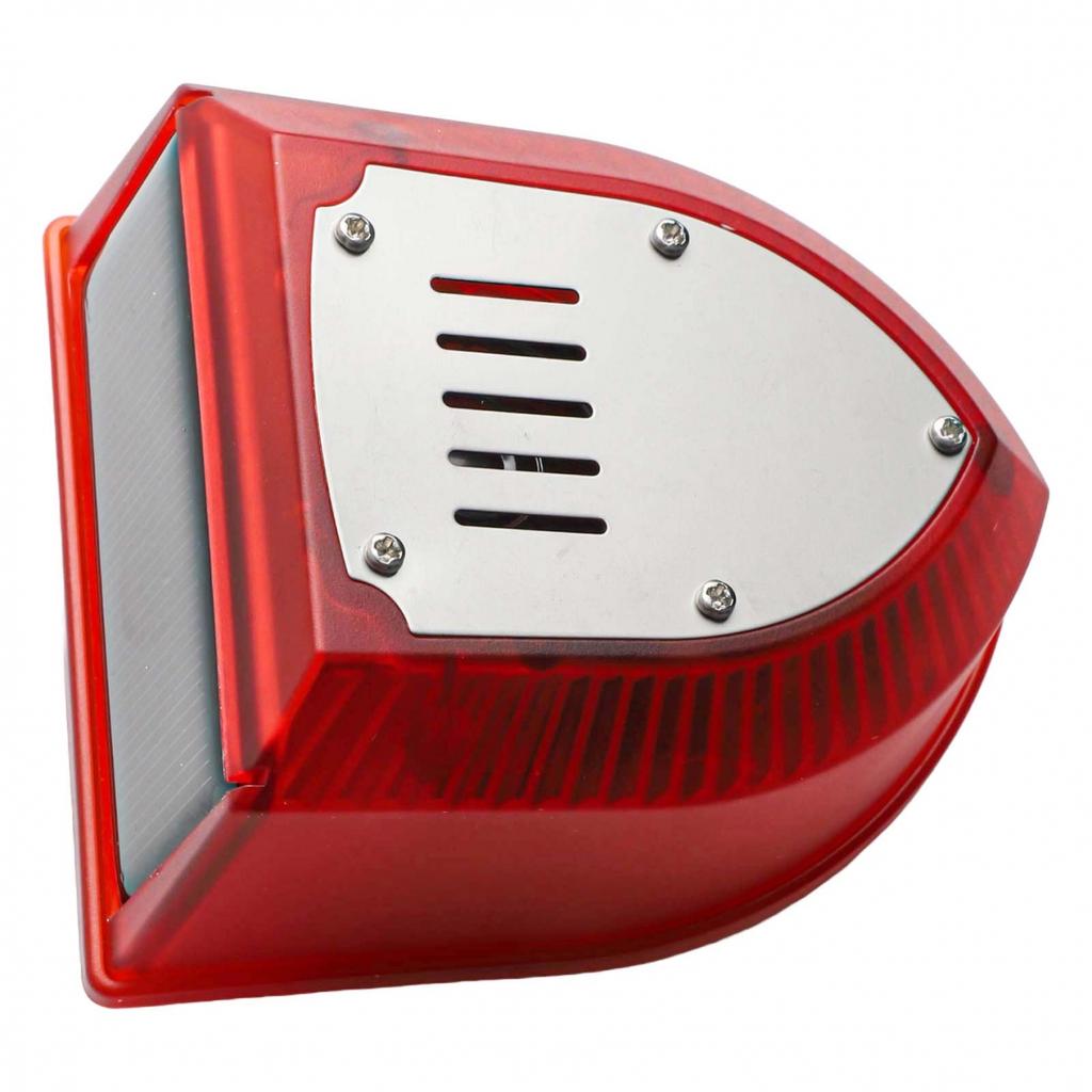 LED Flashing Alarm Outdoor Animal Repeller Solar Motion Sensor Alarm