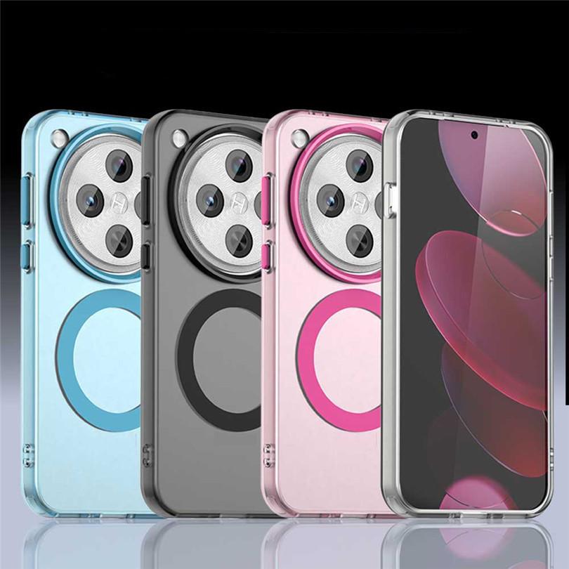 Чехол для OPPO Find X8 Pro Чехол для Find X8s X8 Pro X8 Ultra Прозрачный Конфетный Цвет Матовый Магнитный Ударопрочный Защитный Бампер