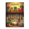 Spiral Recipe Binder Notebook Personalized Kitchen Meal Planner with Thick Paper Leak-Proof Cookbook Gift for Home & Office Use