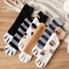 2 Pairs/Lot New Cat Claw Coral Fleece Socks Cartoon Cat Confinement Warm Women Sleeping Socks