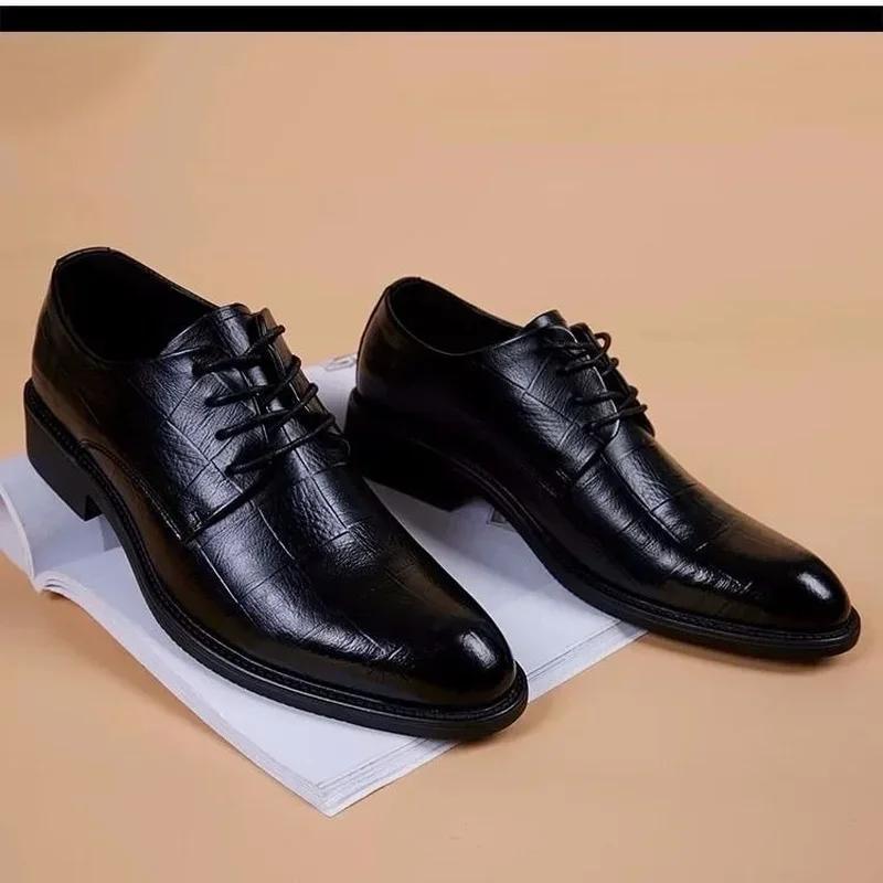 Мужские вечерние туфли черные туфли под костюм итальянская кожа zapatos hombre формальные туфли мужские офисные sapato social masculino