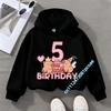 2-8 years old children's hooded sweatshirt - Kabibara girl cute casual shirt - Boy sports shirt - Cartoon print long sleeve