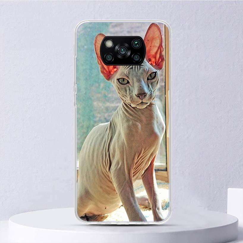 Lavaza Sphynx Sphinx Cat Soft Case For Xiaomi Poco X7 X6 X5 X4 X3 Nfc F6 F5 Pro Phone Cover F4 Gt F3 F2 F1 M5S M4 M3 M5 Funda Co
