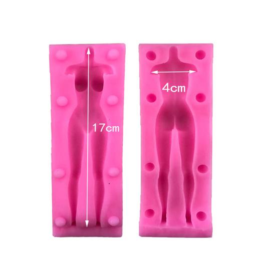 3D-кукла в форме тела, силиконовая форма, декор для помадки, ручная работа, сделай сам, форма для выпечки глины