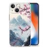 Прозрачный чехол-бампер для iPhone 17 16 15 14 13 12 11 Pro Max Plus 17 AIR Ударопрочный Мягкий ТПУ Корпус Розовый Закат Горы