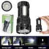 Powerful Portable LED Flashlights USB Rechargeable Flashlight with 6 Modes Red and White Lights Outdoor Camping Emergency Torch