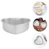2 Pcs Heart Cake Mold Molds Mini Cheesecake Pans Shaped Loaf Oven for Baking Shapes Aluminum Alloy Roaster Decorate
