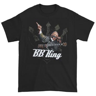 Мужской Б.Б.. King Original Live 2008 - 2009 тур Концертная футболка Средняя Черная