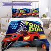 3pcs Blaze and the Monster Machines Design Cover Set - HD Printed Bedding with 1 Cover and 2 Pillowcases - Perfect for Home and Dorm Decor