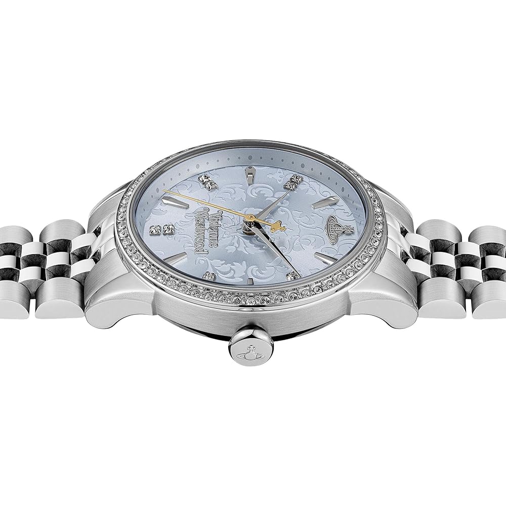 Женские серебряные часы Vivienne Westwood VV327LBLSL Аналоговый дизайн Корпус из нержавеющей стали