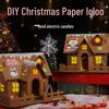 DIY Christmas Igloo Cookie House Kit for Kids with Reindeer Stickers