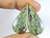 33Cts. НАТУРАЛЬНАЯ ДРАКОНЬЯ ЯШМА ПАРА ГРУШЕВЫХ КАБОШОНОВ, ДРАГОЦЕННЫЙ КАМЕНЬ 13X27X04 ММ SK-414