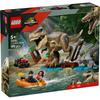 LEGO Jurassic World T-Rex River Escape Building Toy for Kids Ages 5-8, Educational, Dinosaur Theme, 76975