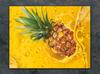 SZKLANA DESKA DO KROEJNIA 30x22 ANANAS