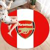 Arsenal F Round Area Rug,Carpet Rug for Living Room Bedroom Sofa Playroom Decor,Non-slip Floor Mat