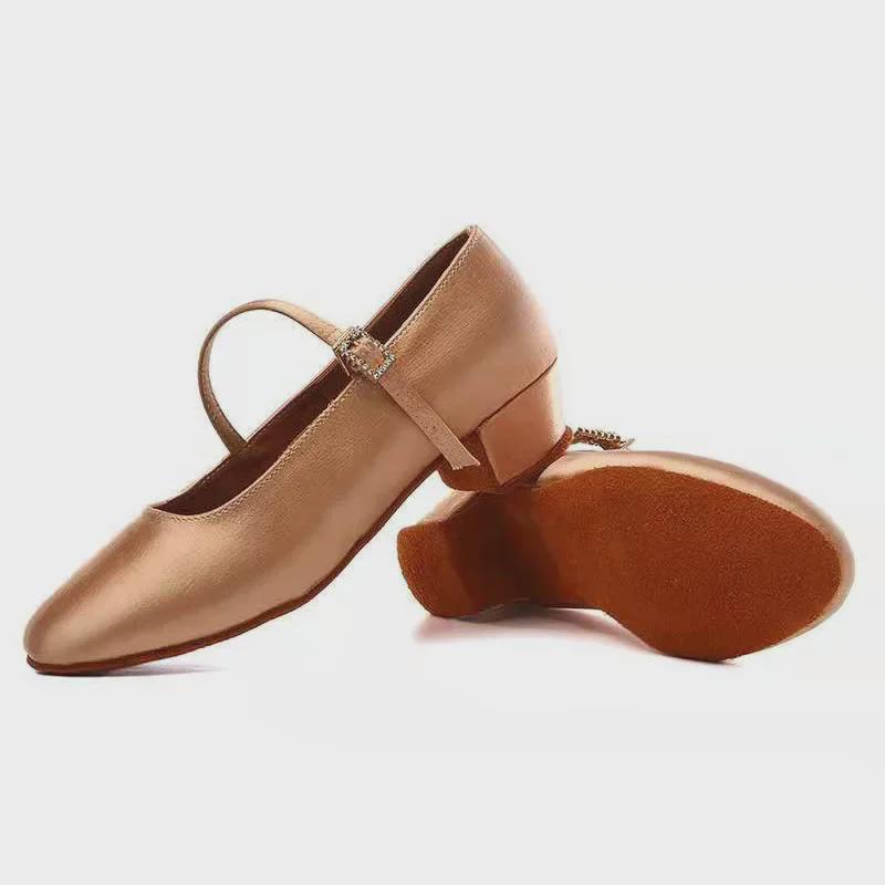 Танцевальная обувь на мягкой подошве для вальса и танго для девочек, детей, женщин и взрослых — идеально подходит для национального стандарта и социальных танцев.