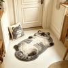 Easy to Clean Home Decor Carpet Anti-fouling Cartoon Carpet Soft Cat-Shaped Area Rug  Living Rooms