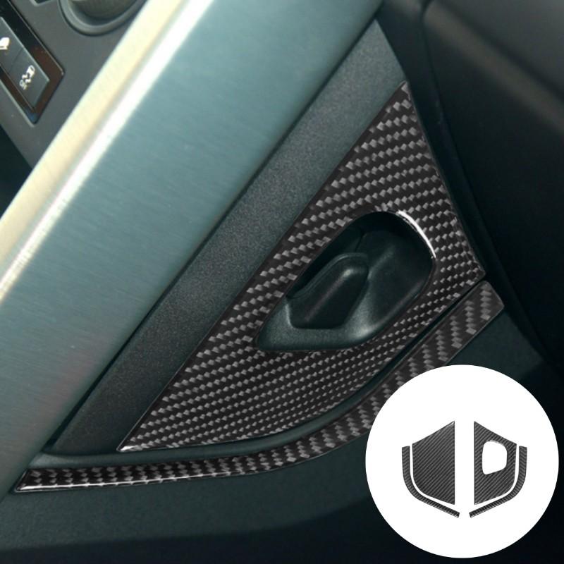 Car Air Conditioning Vent Armrest Cup Holder Stop Panel For Land Rover Discovery Sport 2015- Carbon Fiber Sticker