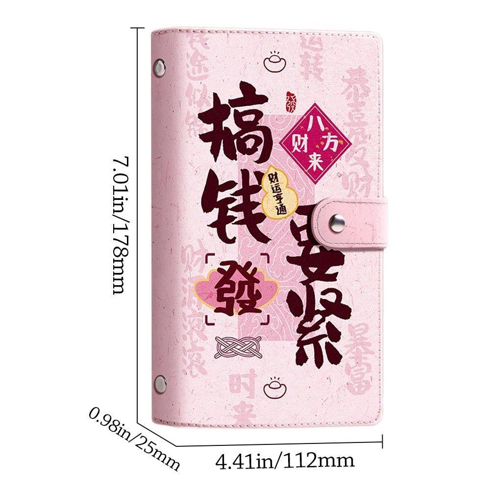 PU Mini Binder Экономия Вызов Разбогатеть За одну ночь Экономия Вызовы Любители книг Бюджетные переплеты