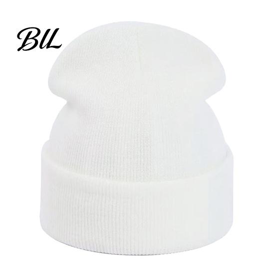 Casual Autumn Winter Headwear Unisex Solid Color Knit Beanies, Classic Slouchy Skull Cap for Winter, Warm Head Protection Gear Men Women, Soft Thermal