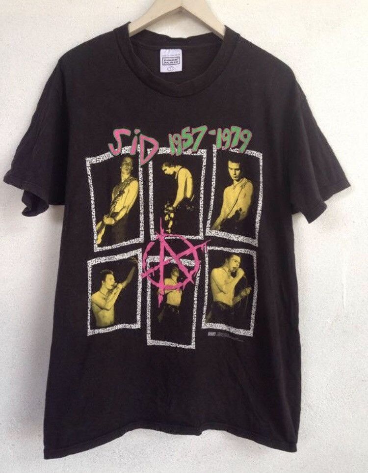 Vintage 90s Sid Vicious Sex Pistols Punk Band Retro Classic Tshirt Unisex KH4332