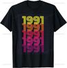 Classic 1991 Varsity Vintage College Style 34rd Birthday  Custom Printed Graphic T Shirts Print on DeUnisexd Camiseta Hombre