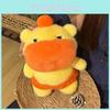 Capybara Orange Cute Lulu Plush Doll Children Companion Toy For Room Decor
