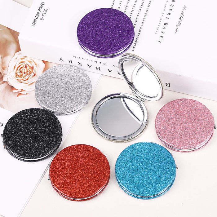 Portable Round Folding Makeup Mirror for Girls