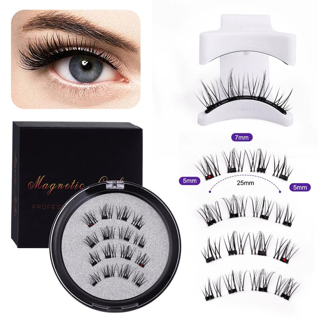 Magnetic Eyelashes, Reusable Natural False Eyelashes, Natural Extension Tape, Magnetic Thick Eyelashes.