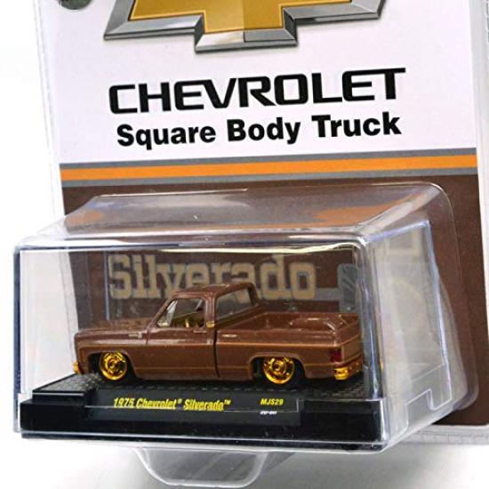 M2 MACHINES Масштаб 1:64 MiJo EXCLUSIVE - 1975 Chevrolet Silverado - Коричневый Пакет (Погоня за машиной)