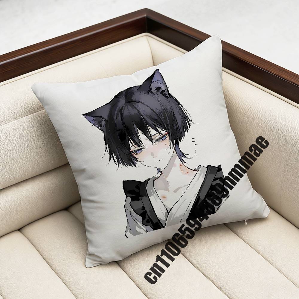 For Scaramouche Wanderer Genshin Impact Throw Pillow Case Sham 45X45Cm 35X35Cm Square Home Pillowcase Cushion Cover