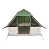Tipi Tent with Roof and Storage Green 358 x 296 x 258 cm Taffeta