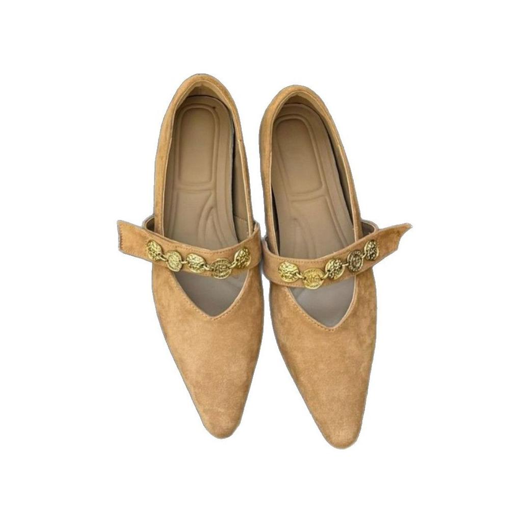 Inner Heightening Single Shoes Women's Fashion Versatile Little Fairy 2025 New Internet Celebrity Retro Casual Pointed Mary Jane Women's Shoes