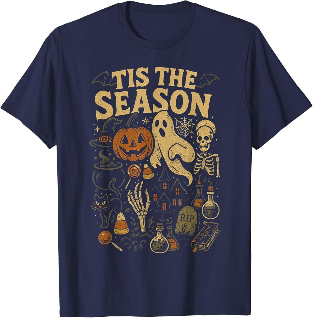 Retro Halloween Tis' The Season Unisex T-Shirt