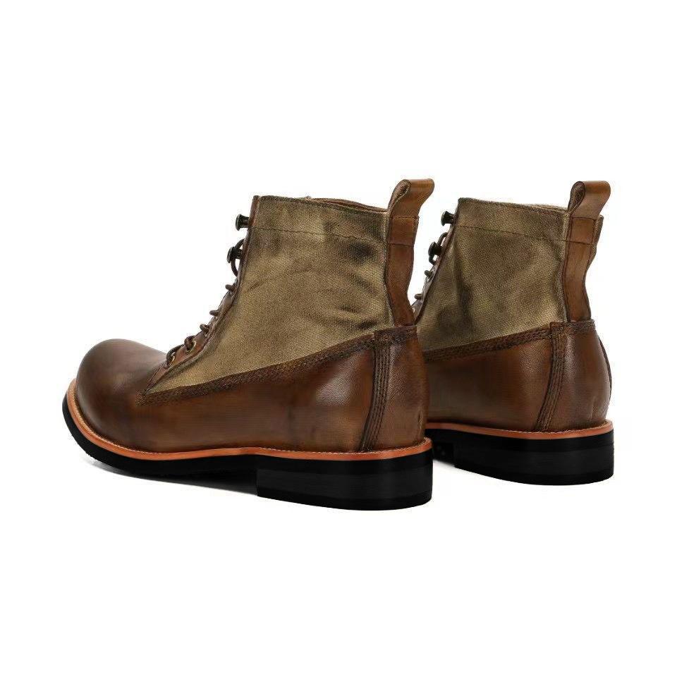 Retro Chelsea Boots for Men Brown Fashion Motorcycle Boots Business Casual British Street Party Wear Men's Classic Ankle Boots